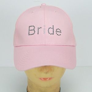Bride Glitter Pink Baseball Style Adjustable Hat